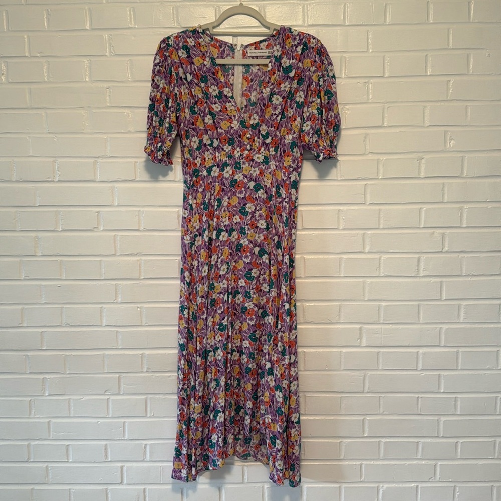 FAITHFULL THE BRAND Marie Louise Midi Dress in Size US 4